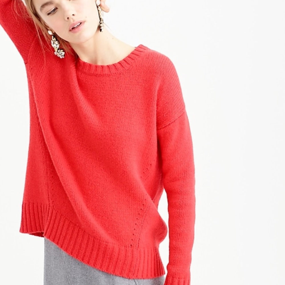 J. Crew Oversized Tunic Sweater-Navy - Picture 3 of 5